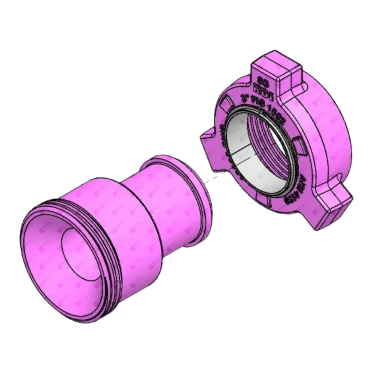 Crossover Union, 4" 206 F x 3" 1502 M, 2000 psi, Sour Service