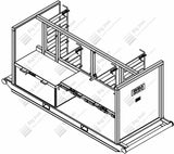 Skid Pipe Rack - 3 In Fig 1502/602